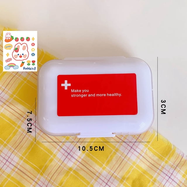 Yhmxh Portable Household Divider Box Travel Business Mini Small Box Storage Box Transparent Box Cute Storage Box Organization and Storage Home Decor