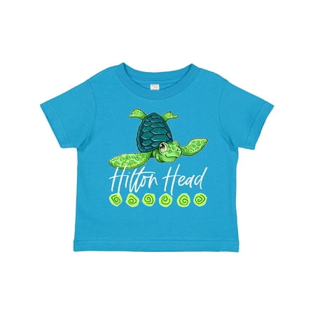 

Inktastic Hilton Head Cute Smiling Sea Turtle Gift Toddler Boy or Toddler Girl T-Shirt