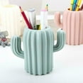 thumbnail image 5 of Wovilon Creative Cactus Pen Holder Pencil Holder For Desk, Pencil Cups Desk Accessories Holder, Makeup Brush Storage Organizer, Desktop Stationery For Office Home Supplies, 5 of 7