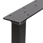 Kojem Clearance 28 Desk Legs ,Metal Chair Legs Table Legs ,28H×20W, Black Heavy Duty, Set of 2 ,Steel Desk Leg,Furniture Leg
