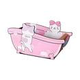 thumbnail image 1 of DOLITY Cat Scratcher Lounge Boat Interactive Toy Sleeping, Playing and Resting Grinding Pink, 1 of 9