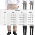 thumbnail image 3 of Hinvhai Mens Casual Chino Pants Elastic Waist Lightweight Trousers Classic-Fit Business Dress Pants with Pockets Navy M(M), 3 of 9