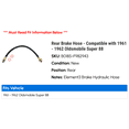 thumbnail image 2 of Rear Brake Hose - Compatible with 1961 - 1962 Oldsmobile Super 88, 2 of 2