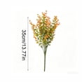 thumbnail image 3 of Artificial Fall Fern Stems, Faux Leaf Picks, Orange Rust Red Plastic Branches for Thanksgiving Floral Arrangement Vase Filler, 3 of 6