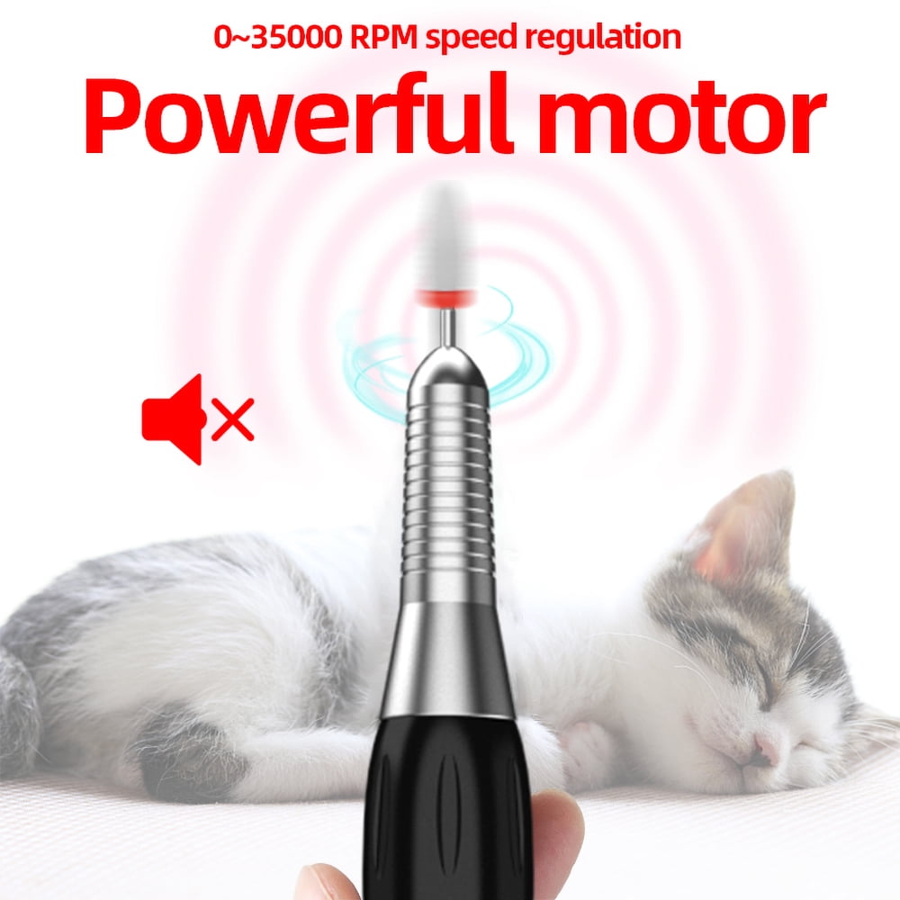 35000 RPM Nail Drill Machine, Rechargable Electric Nail Polisher, Portable LCD Display Nail Sander Professional Manicure Machin ,Low Noise