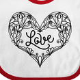 thumbnail image 4 of Inktastic Valentine's Day Love Decorated Heart Boys or Girls Baby Bib, 4 of 4