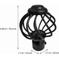 thumbnail image 2 of WWS-2pcs Curtain Rod Finials Knobs Drapery Curtain Pole Finials Iron Drape Pole Ends Window Curtain Rod Ends Caps, 2 of 4