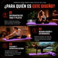thumbnail image 4 of Tapete Yoga Pilates Ejercicio Centurfit  Fitness Portatil Morado, 4 of 8