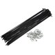 thumbnail image 1 of Unique Bargains 40 radios 14G J Bend de 216 mm x 2 mm con cabecillas para bicicleta de acero negro, 1 of 1