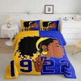 thumbnail image 2 of Castle Fairy Teens Black Girl Queen Comforter Set,Romantic Fashion Bedding Comforter Set, 2 of 8