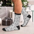 thumbnail image 7 of KLL Pandas Between Clouds and Stars Print Cool Socks Men's Women's Crew Socks Funny Crazy Novelty Stockings, 7 of 7