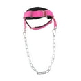 thumbnail image 1 of Arnés del cuello de fitness para entrenamiento con pesas Soporte de diseño ergonómico ajustable Rosa rojo, 1 of 8