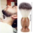 thumbnail image 2 of Juego de 2 brochas de afeitar, mango de madera, oso para hombres, barbería, brocha de afeitar para hombres, herramienta para limpieza facial y afeitado de barba ER, 2 of 5