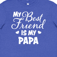 thumbnail image 4 of Inktastic My Best Friend is My Papa with Hearts Youth T-Shirt, 4 of 5