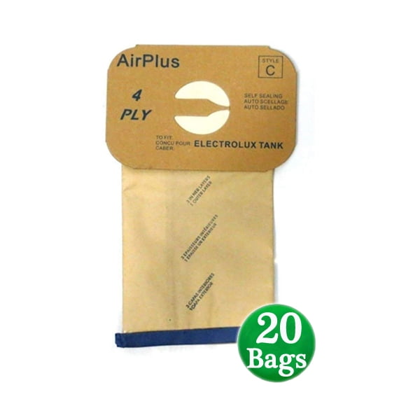 20 Electrolux Tank Canister 4 Ply Vacuum Cleaner TypeC Bags 805FPC
