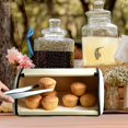 thumbnail image 6 of Bread Box Kitchen Metal Container for Storage Bin Countertop Keeper Rustic Holder Vintage airtight Counter with Roll Top Farmhouse Bread Boxes, 6 of 12