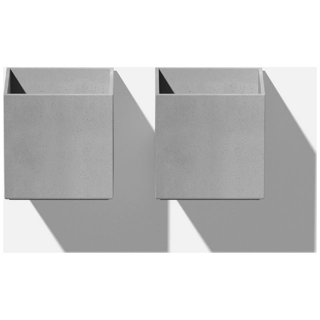 Veadek Geo Series Hanging 5" Planter - 2 Pack Grey