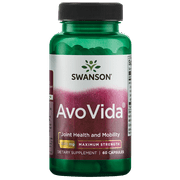 Swanson AvoVida Maximum Strength Capsules, 300 mg, 60 Count