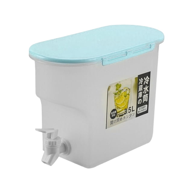 Fiudx Dispensador de Bebidas, Contenedor de 3,5 L para Bebidas Frías, Elegante Tetera para Té Helado, Diseño Fácil de Verter, Bebidas Refrescantes En Cualquier Momento, para Fiestas, Barbacoas y Picn