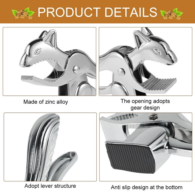 an　ニュースキン 製品 Zinc Alloy Squirrel Shape Nut Cracker, Anti-Oxygen Walnut