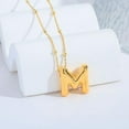 thumbnail image 4 of Balloon Initial Necklaces for Women Bubble Letter Necklace Gold Chain Pendant Alphabet Necklaces Dainty Letter Name Jewelry Gifts, 4 of 5