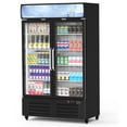 thumbnail image 2 of Garvee 25 Cu.ft Commercial Display Refrigerator with 2 Glass Door,Merchandiser Display Fridge with LED Light,Adjustable Shelves & Drink Organizers,Black, 2 of 8