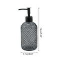 thumbnail image 4 of Unique Bargains 1 Pc Elegant Circle Raindrop Pattern Soap Pump Dispenser for Bathroom 13.52oz Gray Black, 4 of 6