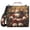 Christmas Santa Claus and Deers, variant on 3 Ring Zipper Binder with Shoulder Strap Waterproof Trapper Keeper 2 Inch D-Ring 500 Sheets Capacity Oriental Cherry Bloom Everywhere