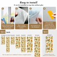 thumbnail image 6 of Sunflower Window Privacy Film, Summer Botanical Vintage Spring Floral Butterfly Static Cling UV Sun Blocking Heat Control Window Tint, Non-Adhesive One Way Windows Privacy Cover 35.4''x78.7'', 6 of 7