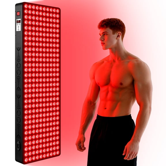 660nm 850nm Red Near Infrared Light Device, 2in1 Chip Clinical Grade LED Therapy Panel with 200 LEDs, Pain Relive, Skin, Knees, Muscle