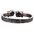 thumbnail image 1 of Pulsera personalizada retro sólido puño abierto puño de poder brazalete de plata joyería regalo tejido de moda, 1 of 4