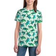 thumbnail image 3 of Wukai Green Sea Turtle Youth Unisex Short Sleeve T-Shirt for Boys, Girls, Teens, and Kids-X-Small, 3 of 7