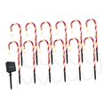 thumbnail image 2 of DOLITY Candy Cane Lights Decor Ground Insert Christmas Solar LED for Driveway 12 Lights, 2 of 6