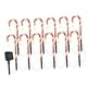 thumbnail image 2 of 1 juego de luces de bastón de caramelo decorativas, impermeables, para insertar en el suelo, lámpara LED solar navideña 12 luces, 2 of 6