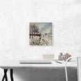 thumbnail image 2 of ARTCANVAS Snow Road With House Surroundings Of Eragny Canvas Art Print by Camille Pissarro - Size: 12" x 12" (0.75" Deep), 2 of 9