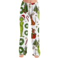 thumbnail image 5 of Womens Christmas Print Casual Lounge Pants Drawstring Sleepwear Holiday Pajama Bottoms Comfy Homewear Apparel for Cozy Winter Nights, 5 of 6