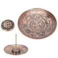 thumbnail image 3 of LAFGUR Porte-encens Ronds Rouges Cuivre Claire Sculpture Encens Brûleurs Bureau Maison Artisanat, 3 of 8