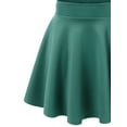 thumbnail image 4 of MBJ WB669 Womens Basic Versatile Strechy Flare Skater Skirt S JADE, 4 of 4