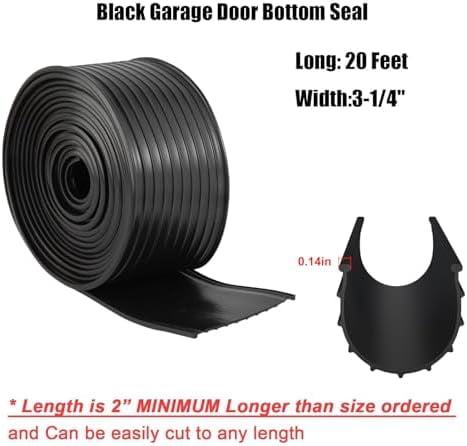 Replacement Wayne Dalton Garage Door Bottom Weather Seal 154448 for Weather Stripping Fit 9 feet Wide Doors (9 feet)