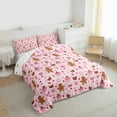 thumbnail image 3 of Feelyou Xmas Dessert 01, Cute Gingerbread Man Twin Comforter Sets, Merry Christmas Reversible Bedding Set, Lightweight Room Decor,2-Piece, 3 of 8