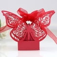 thumbnail image 3 of 10Pcs Gift Packing Box Hollow-out Design Nice-looking Bright-colored 3D Butterfly DIY Candy Storage Case for Wedding, 3 of 7
