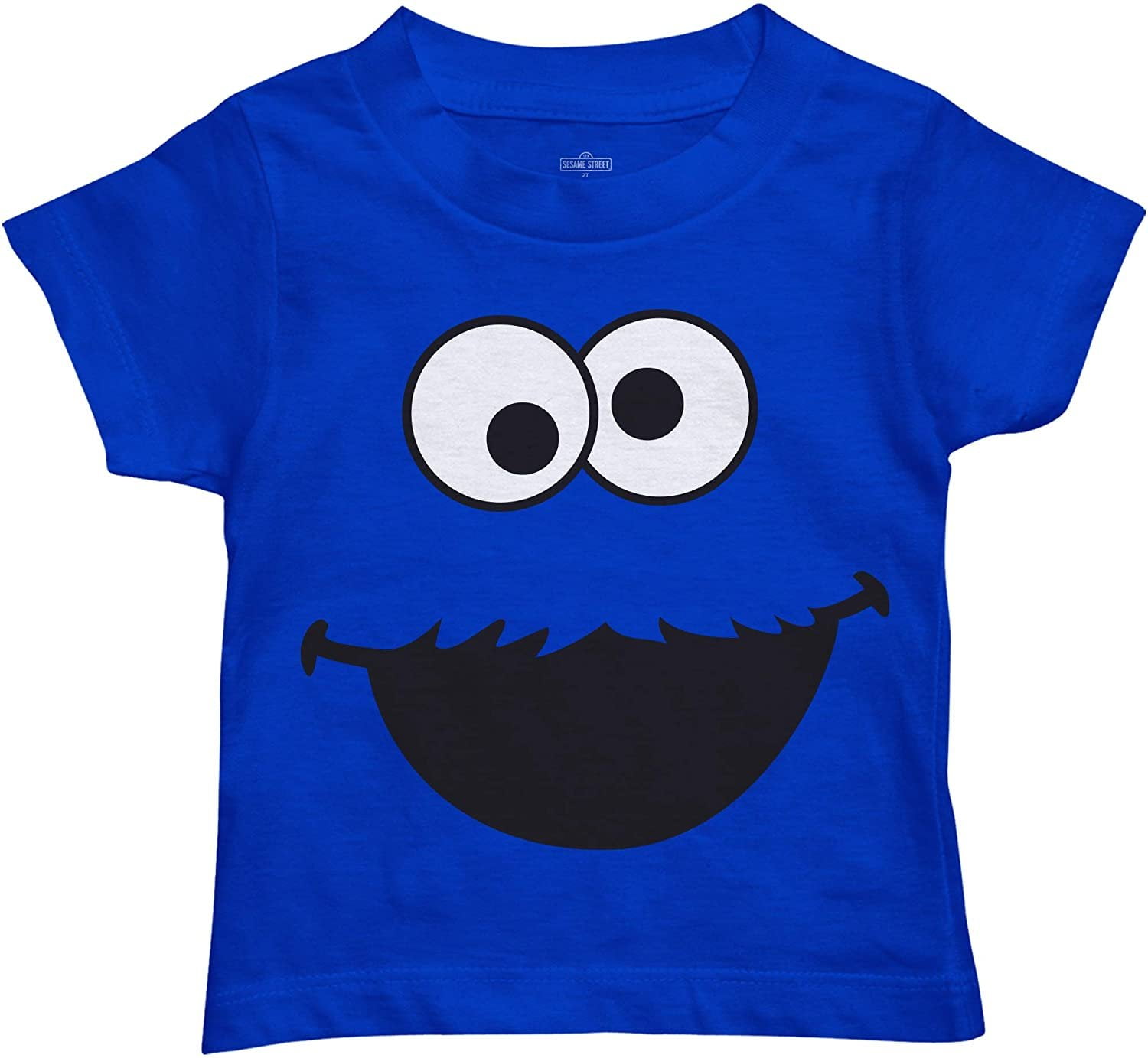 sesame street short sleeve t shirt short sleeve tee elmo cookie monster big face tee walmart com