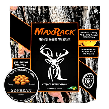 UGLYBUCK® MaxRack® Deer, Elk, and Pronghorn Mineral Feed & Attractant, Soybean, 12.50 lbs.