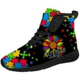 thumbnail image 5 of Aidianart Autism Awareness High Top Shoes Womens High Top Sneakers Size 14.5, 5 of 5