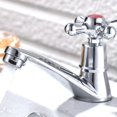 thumbnail image 2 of KAIYANG 1 par de grifos para lavabo, grifo de lavabo con palanca cruzada para agua fría y caliente para baño, 2 of 5