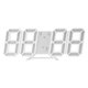 thumbnail image 1 of Reloj de escritorio digital LED, reloj moderno con luz , relojes de pared para , reloj despertador de escritorio ajustable con brillo para W_Blanco BLESIY Reloj de pared digital 3D, 1 of 8