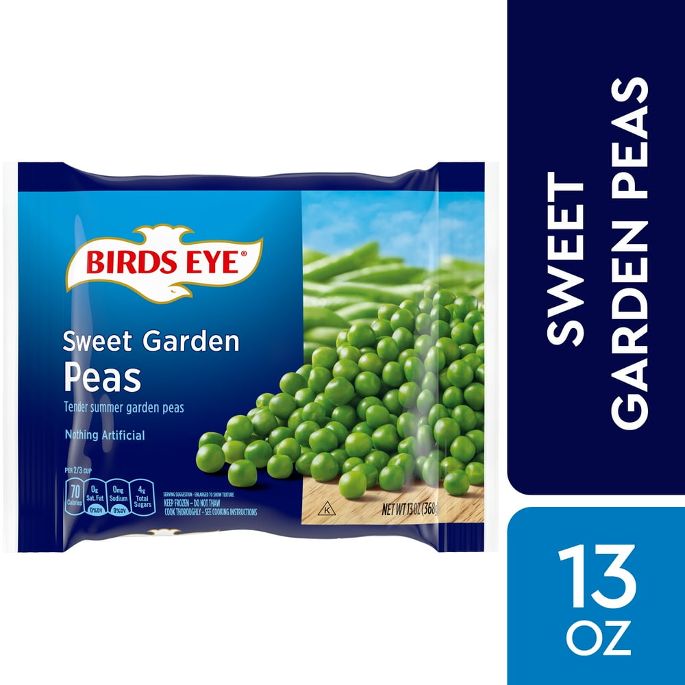 Birds Eye Sweet Garden Peas, Frozen Vegetables, 13 OZ - Walmart.com