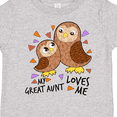 thumbnail image 4 of Inktastic My Great Aunt Loves Me- cute owl family Boys or Girls Toddler T-Shirt, 4 of 5