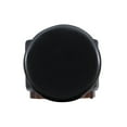 thumbnail image 2 of Linon Hawn Round Padded Storage Ottoman Dark Wood Trim in Black Faux Leather, 2 of 5