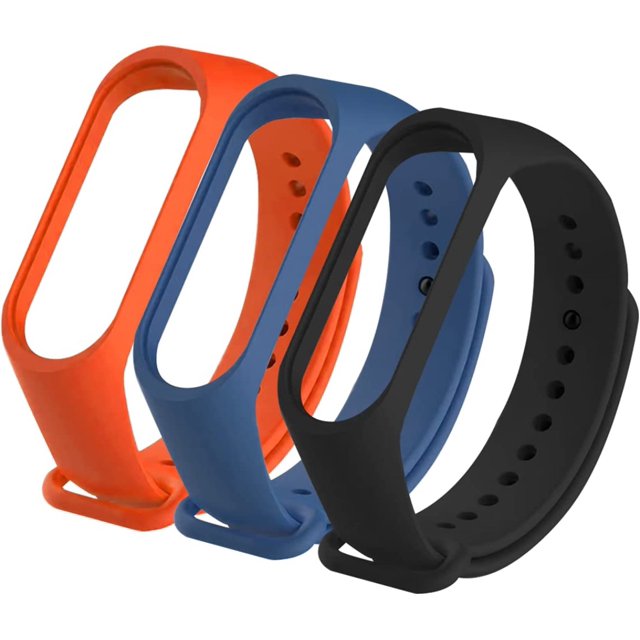 Correa Xiaomi para Mi Band 6 (3-Pack) Negro, Naranja y Azul Xiaomi MI BAND 6